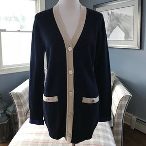 Chanel Navy Cardigan